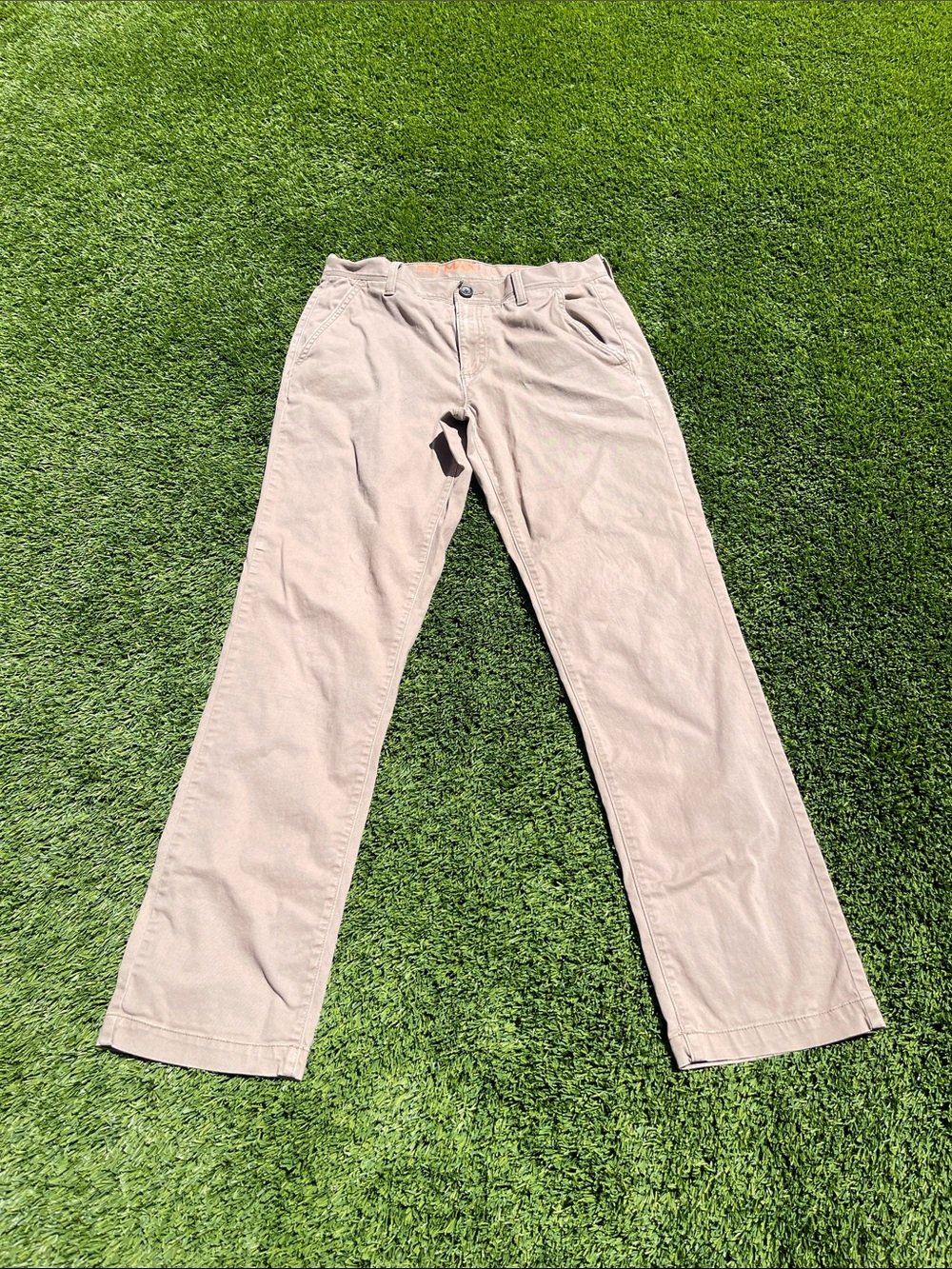 Urban Pipeline Beige Straight-Leg Chinos